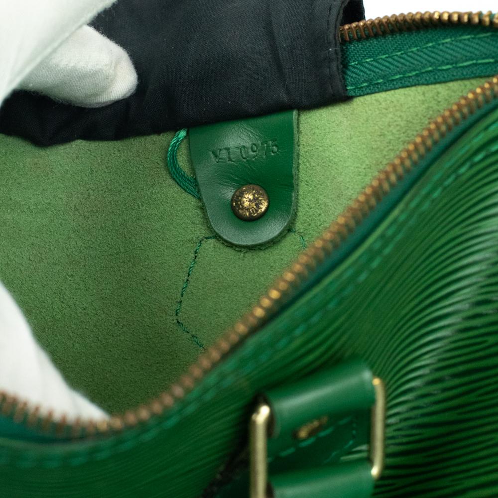 Louis Vuitton, Speedy in green leather 1