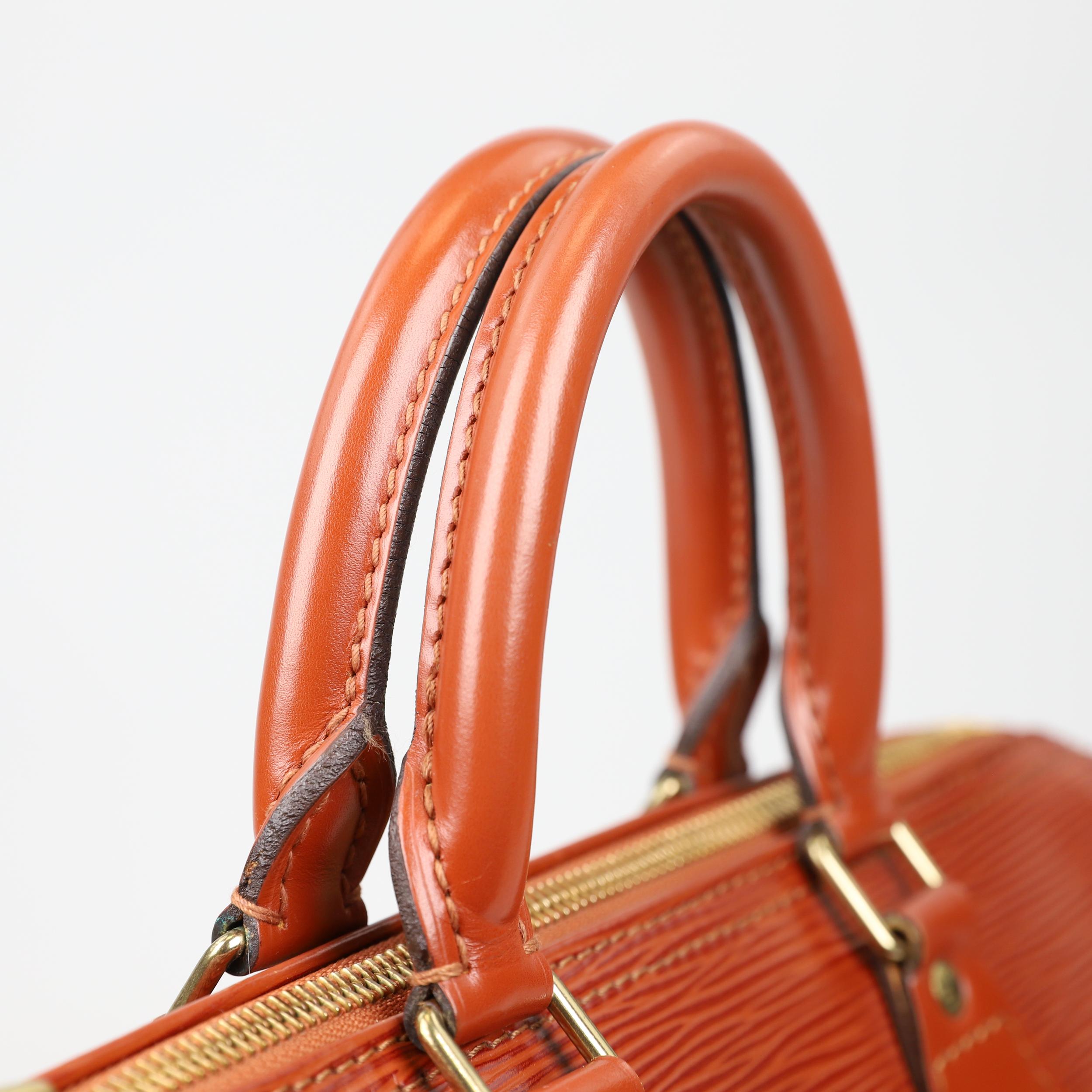 Louis Vuitton Speedy leather handbag 12
