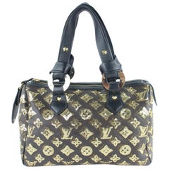 Louis Vuitton Speedy Limited Eclipse 28 15lz1211 Umhängetasche aus beschichtetem Segeltuch