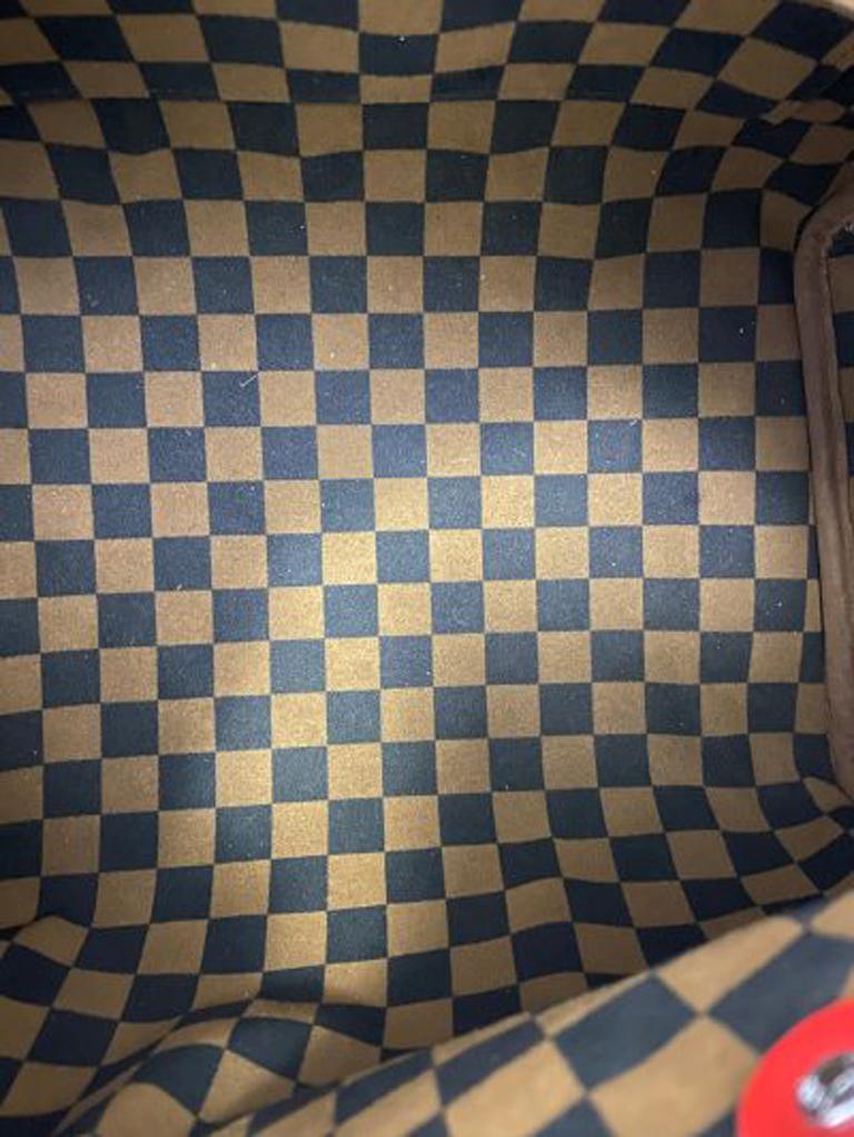 Speedy Limited Edition Umhängetasche von Louis Vuitton in Damier Weave mit Leder 5