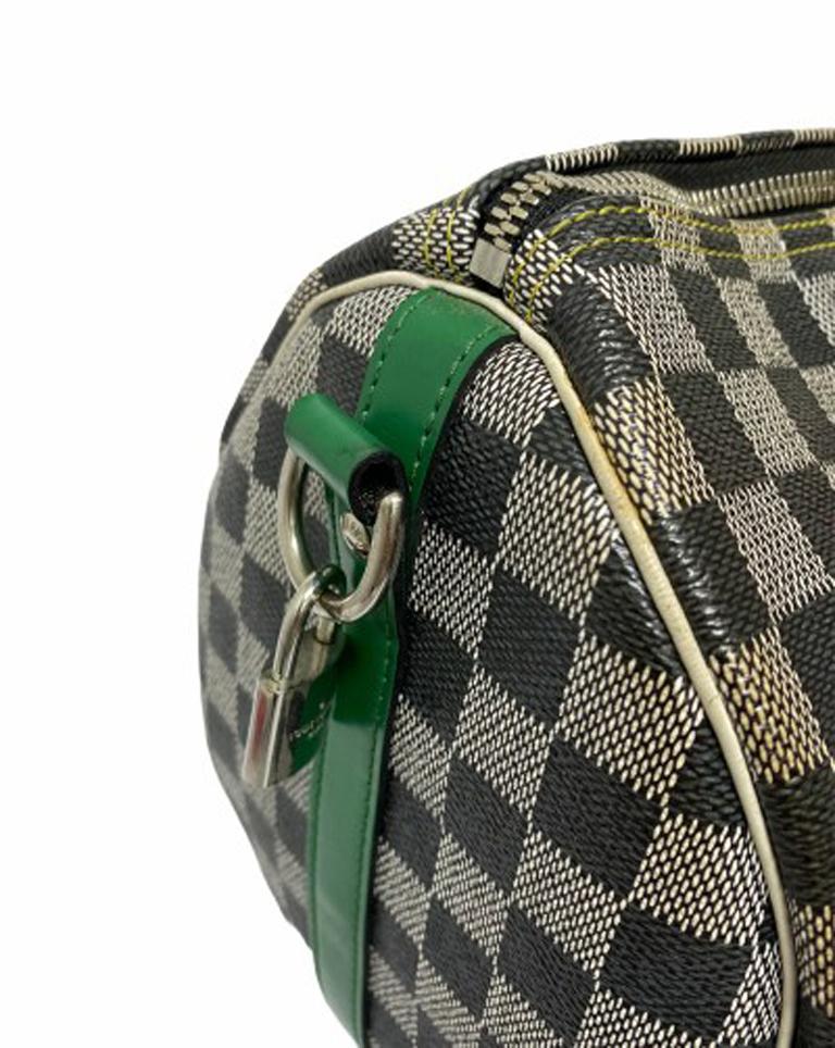 Women's Louis Vuitton Speedy Limited Edition Shoulder Bag in Damier Weave with Leather