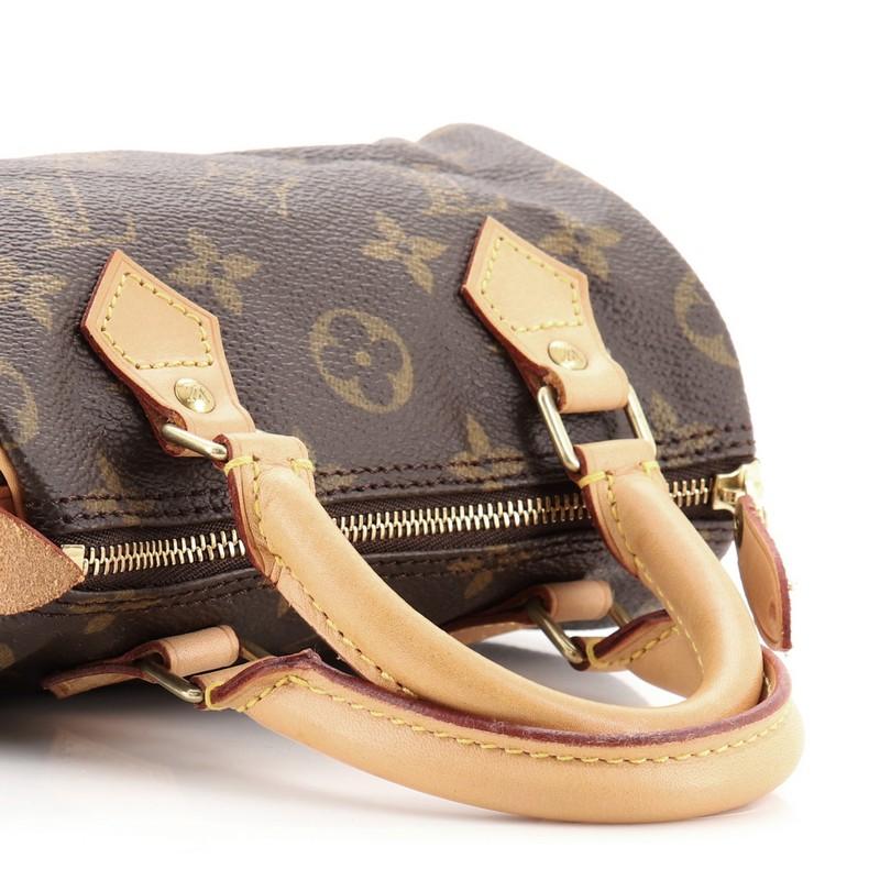 Black Louis Vuitton Speedy Mini HL Handbag Monogram Canvas