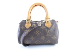 Louis Vuitton Speedy Mini Hl with Strap 11lr0413 Brown Coated Canvas Cross Body