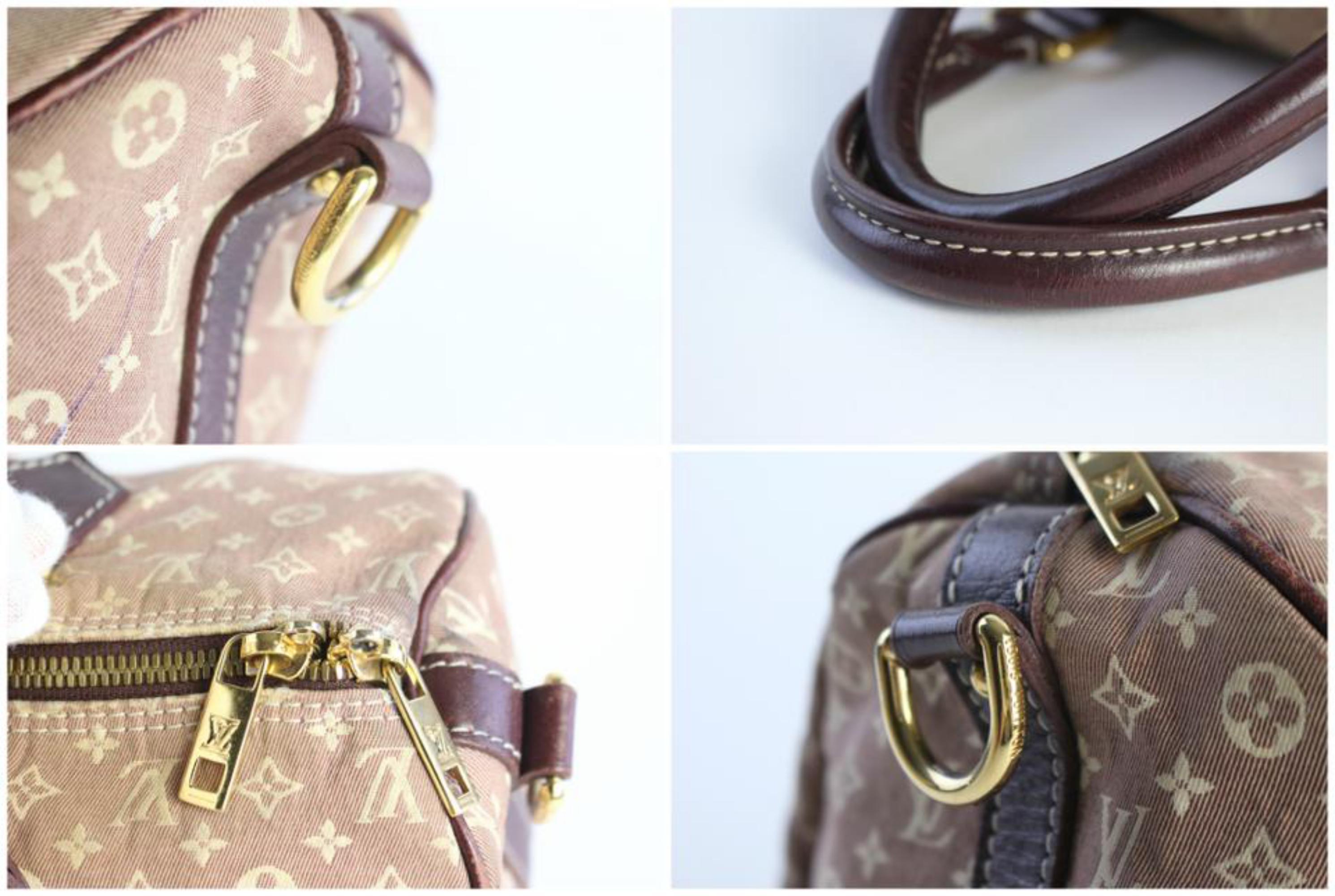 Louis Vuitton Speedy Mini Lin Bandouliere 30 18lz0824 Burgundy Canvas Travel Bag For Sale 6
