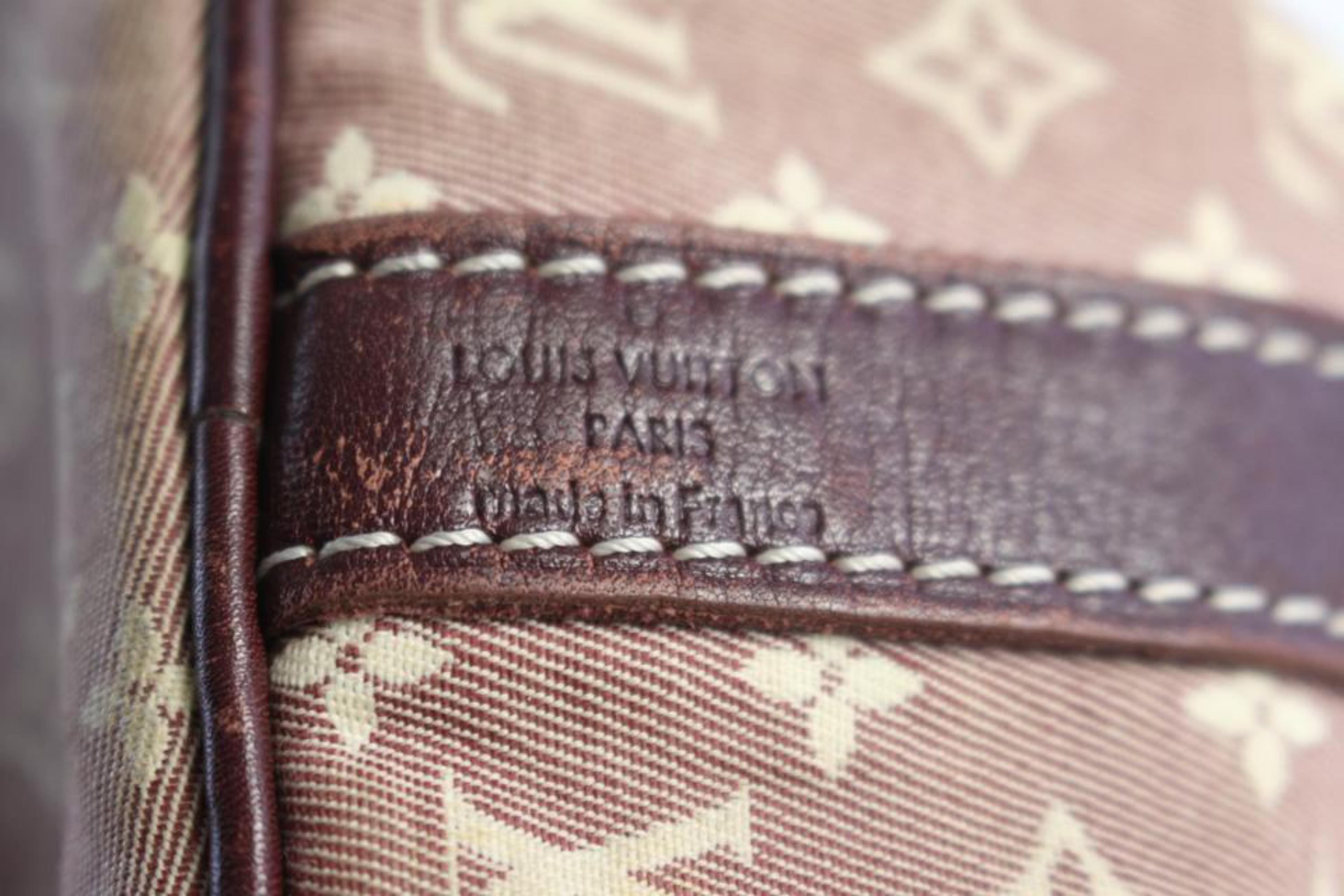 Louis Vuitton Speedy Mini Lin Bandouliere 30 18lz0824 Burgundy Canvas Travel Bag For Sale 7