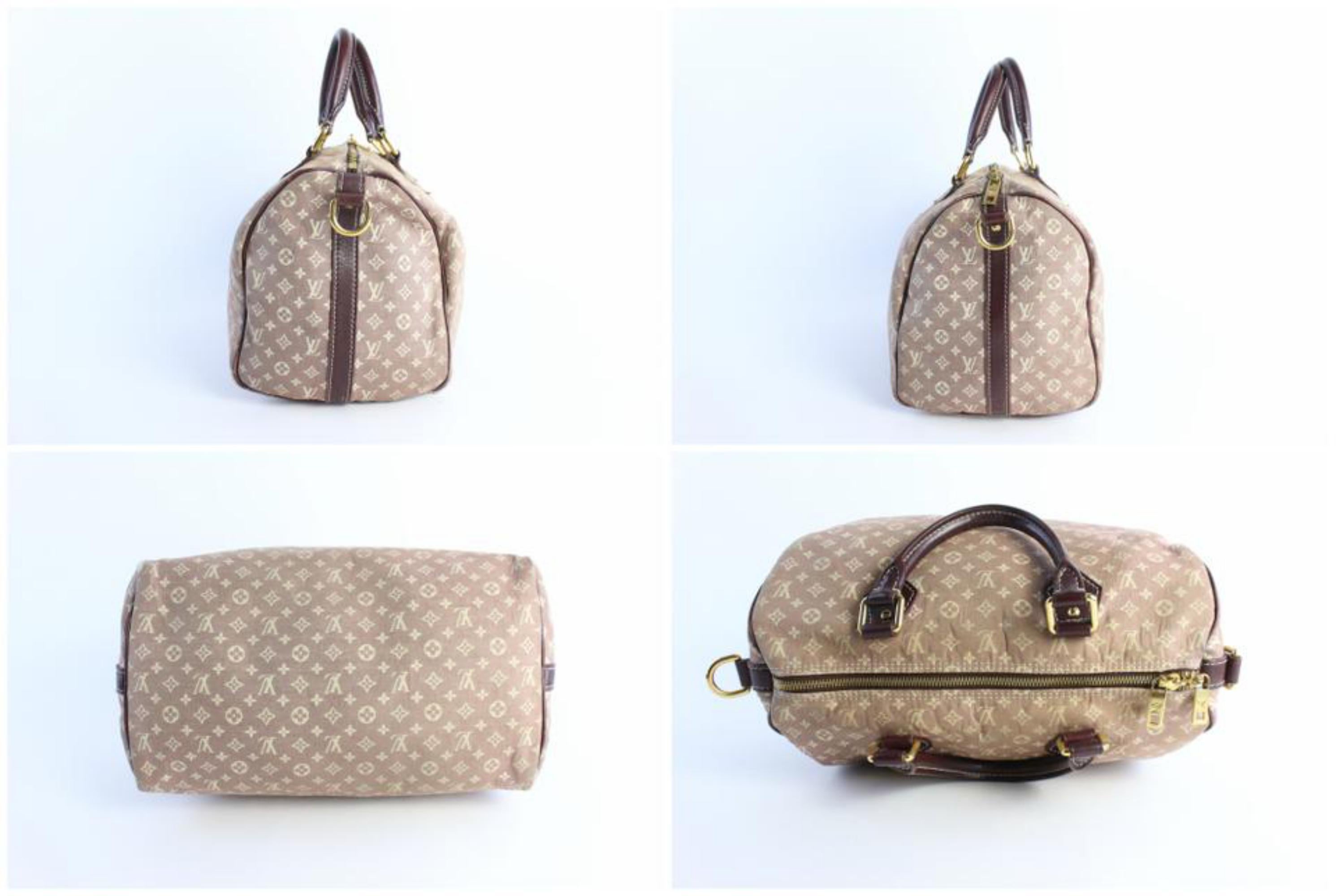 Louis Vuitton Speedy Mini Lin Bandouliere 30 18lz0824 Burgundy Canvas Travel Bag For Sale 2