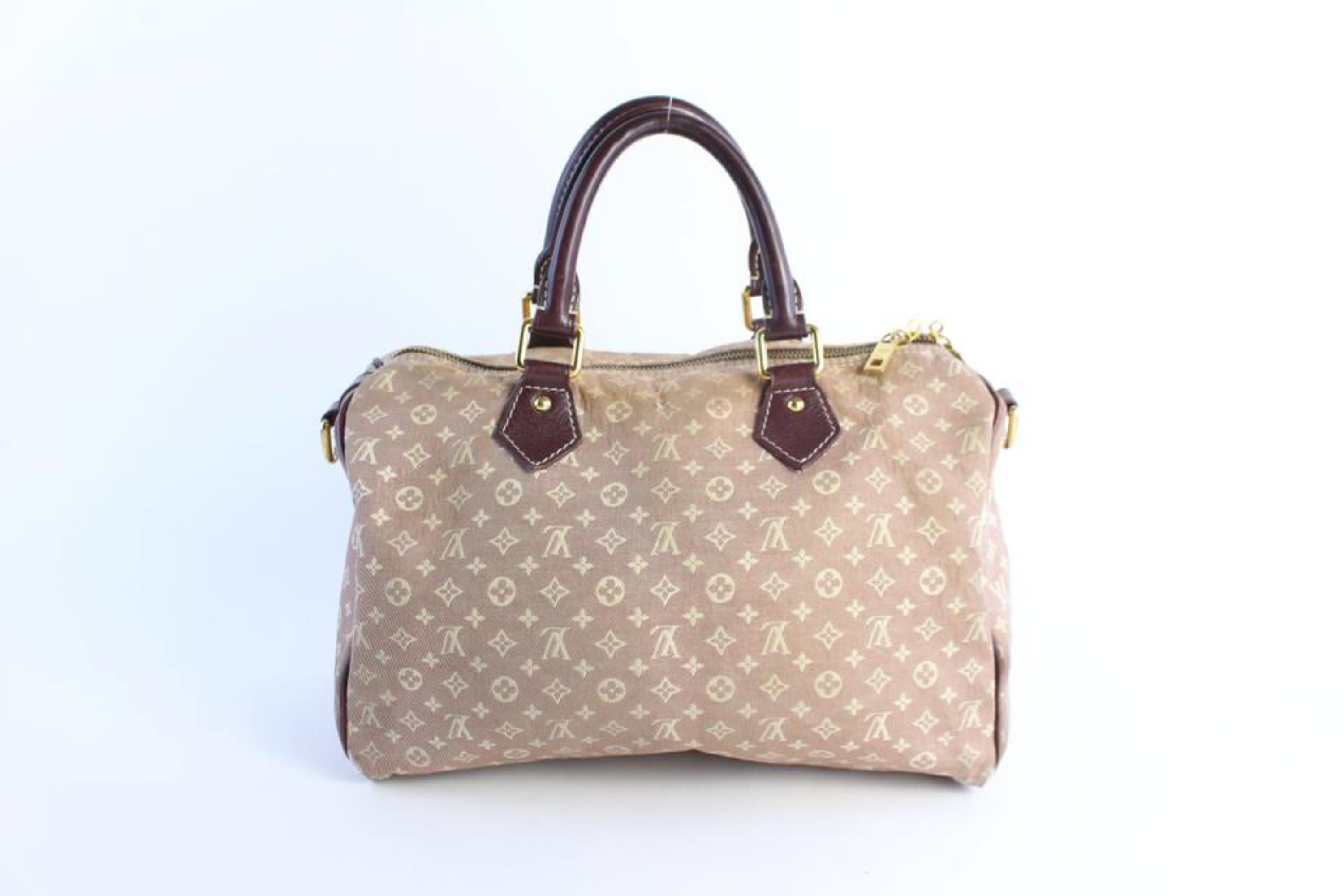 Louis Vuitton Speedy Mini Lin Bandouliere 30 18lz0824 Burgundy Canvas Travel Bag For Sale 3