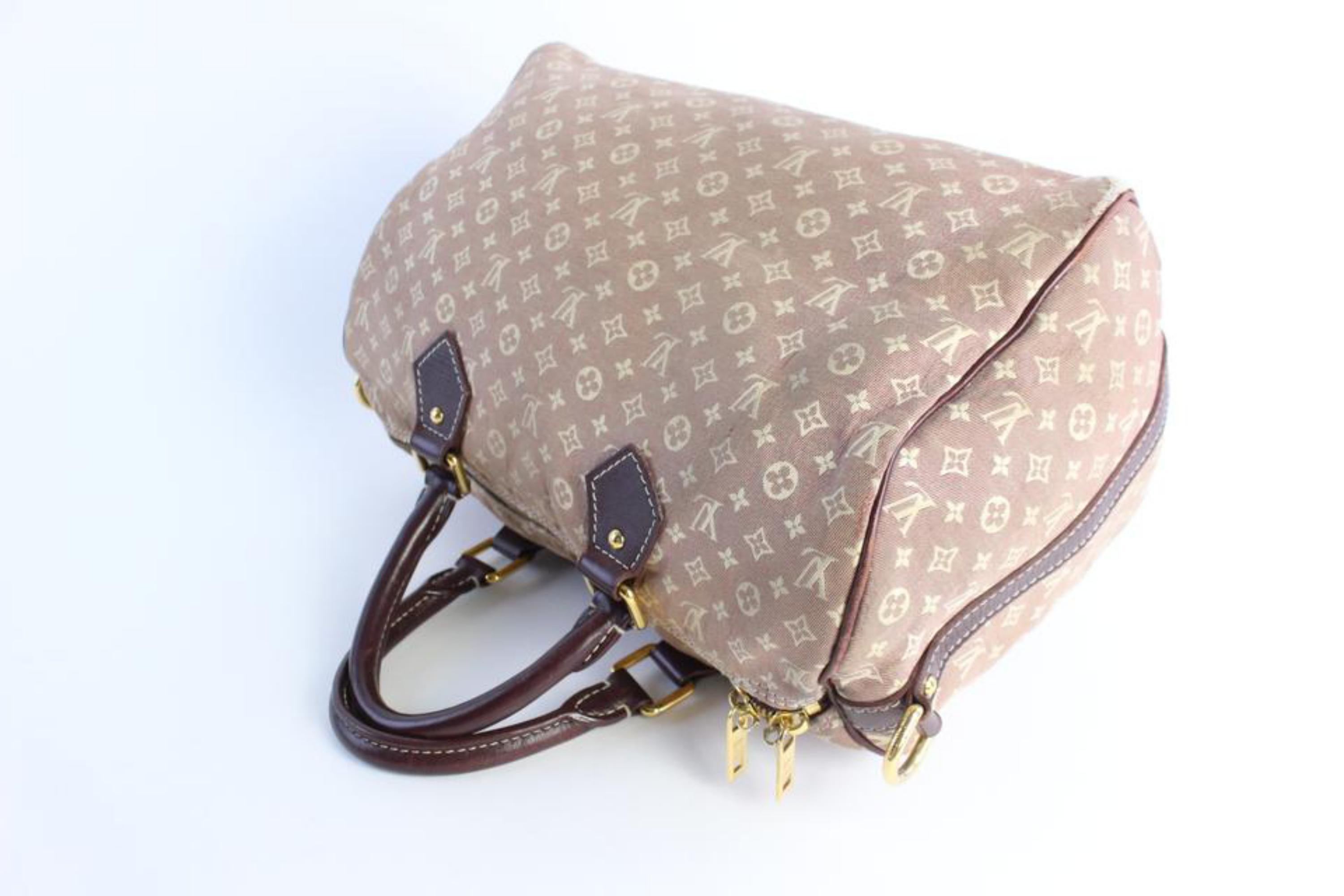 Louis Vuitton Speedy Mini Lin Bandouliere 30 18lz0824 Burgundy Canvas Travel Bag For Sale 5