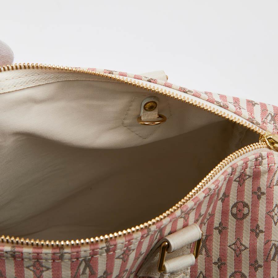 LOUIS VUITTON Speedy Mini Lin Monogram pink 4