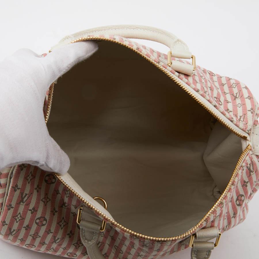 LOUIS VUITTON Speedy Mini Lin Monogram pink 5