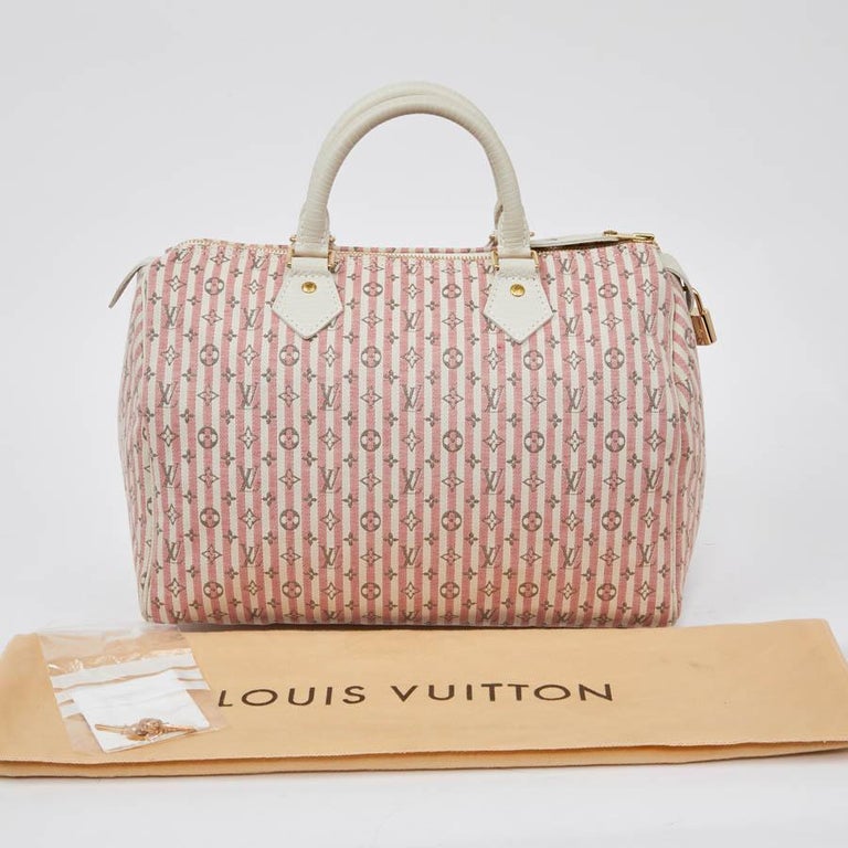 Louis Vuitton Pink Monogram Mini Lin Trapeze PM Speedy Boston Bag 3L22 –  Bagriculture