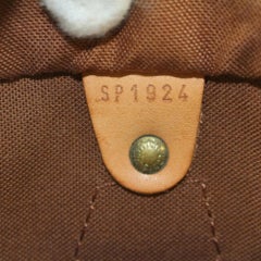 Louis Vuitton Speedy Monogram 25 870171 Brown Coated Canvas Satchel