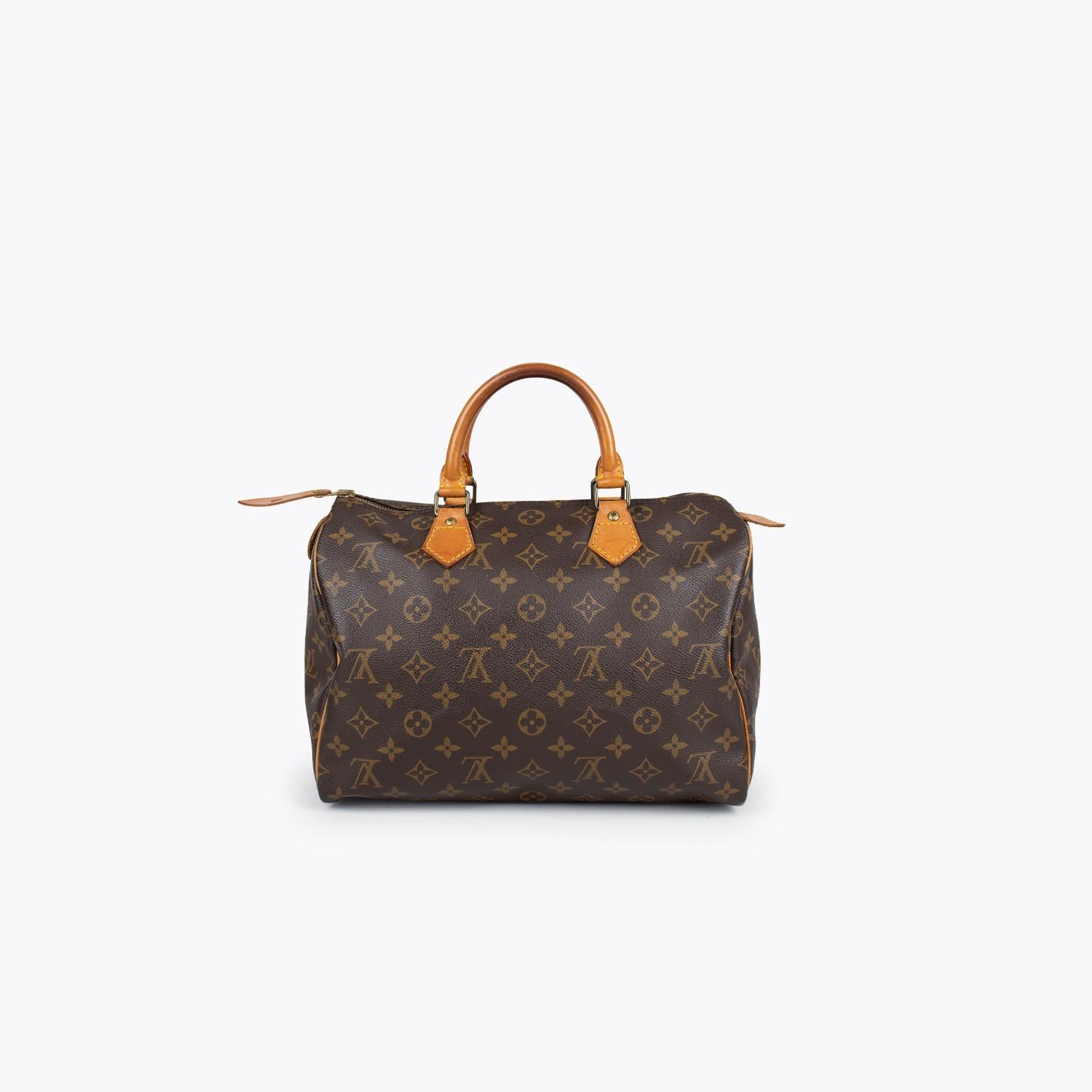 Black Louis Vuitton Speedy Monogram 30 Handbag  For Sale