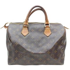 Louis Vuitton Speedy Monogram 30 Mm Boston 869469 Brown Coated Canvas Satchel