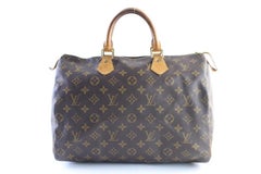 Louis Vuitton Speedy Monogram 35 31lr0618 Brown Coated Canvas Satchel