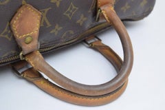 Louis Vuitton Speedy Monogram 35 866825 Brown Coated Canvas Satchel
