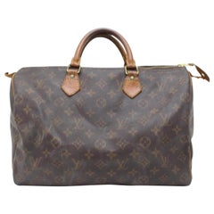 Louis Vuitton Speedy Monogram 35 Mm Boston 869527 Brown Coated Canvas Satchel