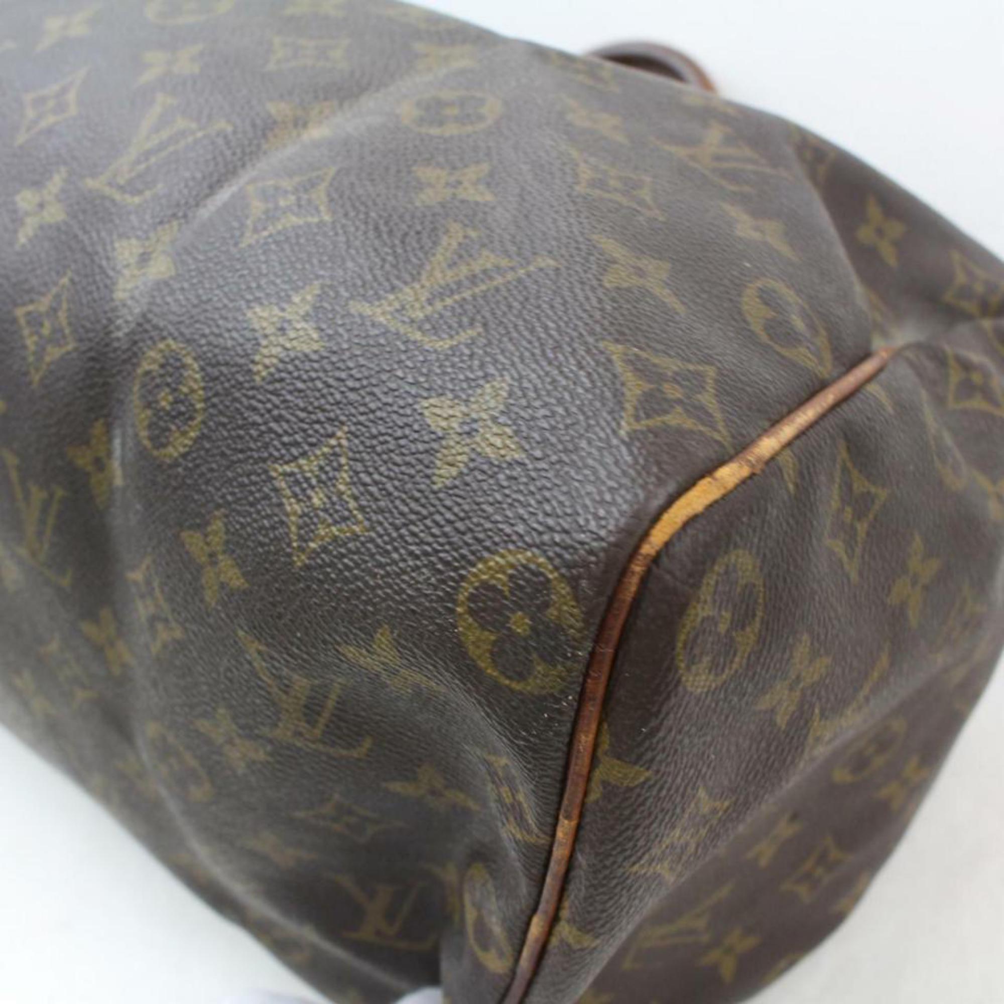 Louis Vuitton Speedy Monogram 40 Bostom Gm 869797 Brown Coated Canvas Satchel For Sale 7