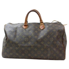 Vintage Louis Vuitton Speedy Monogram 40 Bostom Gm 869797 Brown Coated Canvas Satchel