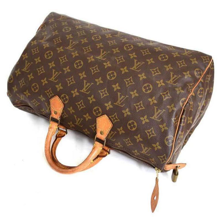 Louis Vuitton Speedy Monogram 40 Boston Gm 234032 Brown Coated Canvas Satchel 6