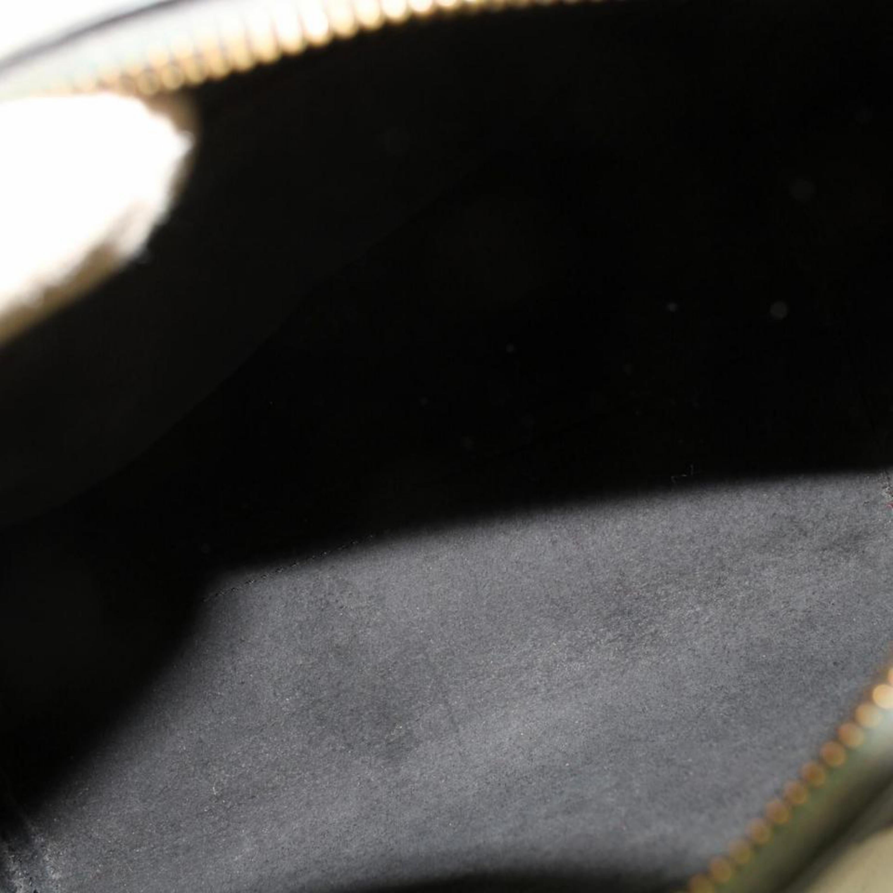Louis Vuitton Speedy Noir 25 869188 Black Leather Satchel For Sale 8
