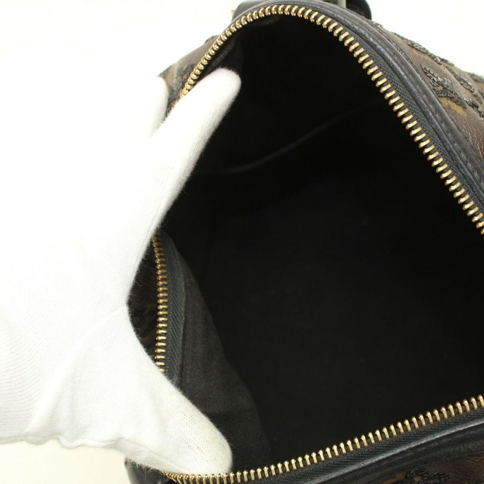 Black Louis Vuitton Speedy (Ultra Rare) Eclipse Sequin 30 871656 Brown Monogram 