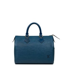 LOUIS VUITTON, Speedy Vintage in blue epi leather