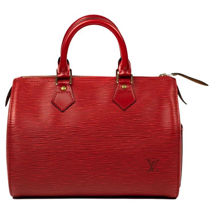 LOUIS VUITTON, Speedy Vintage in red epi leather For Sale