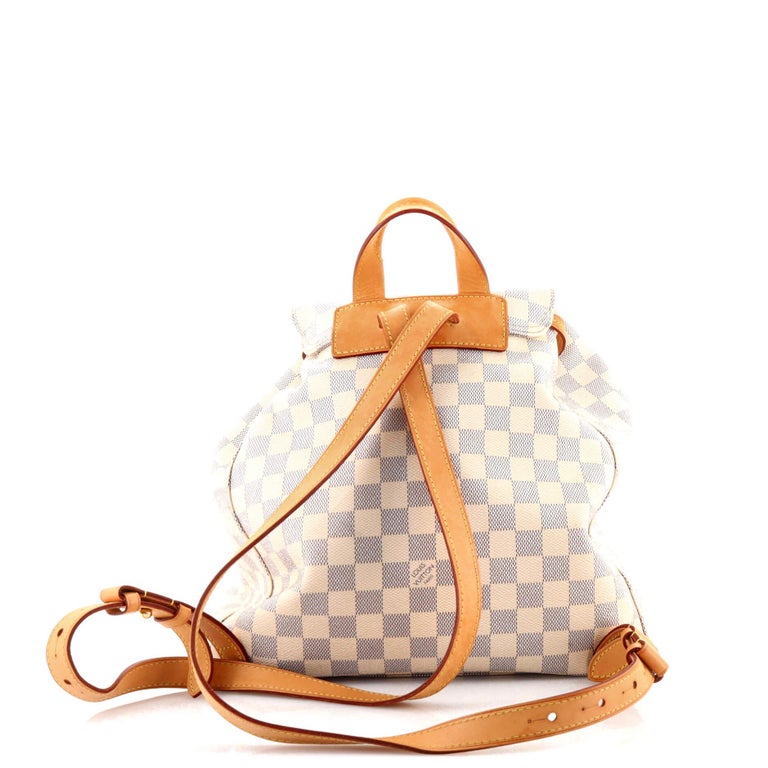 Sperone leather backpack Louis Vuitton White in Leather - 28644571