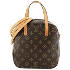 Louis Vuitton Spontini Handbag Monogram Canvas Brown 2197185