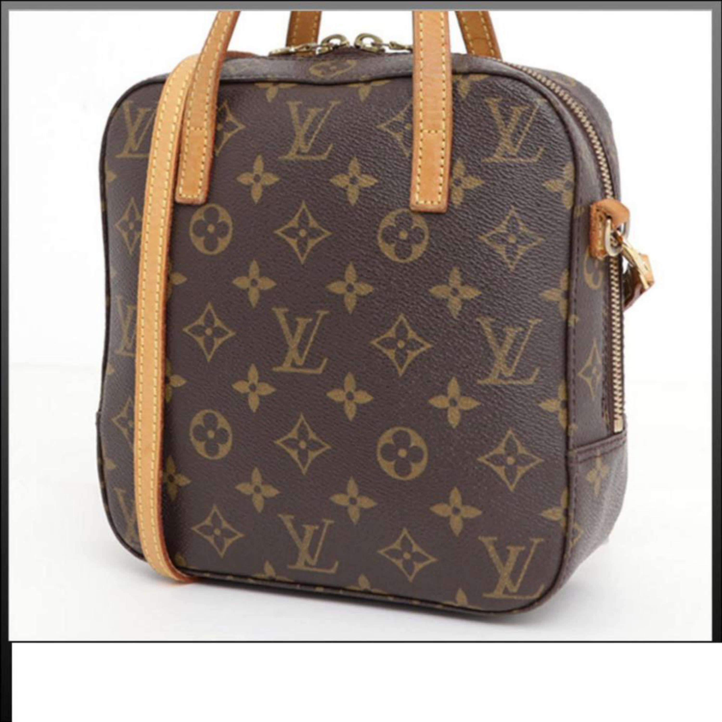 Louis Vuitton Spontini Monogram 2way 231622 Brown Canvas Shoulder Bag 6