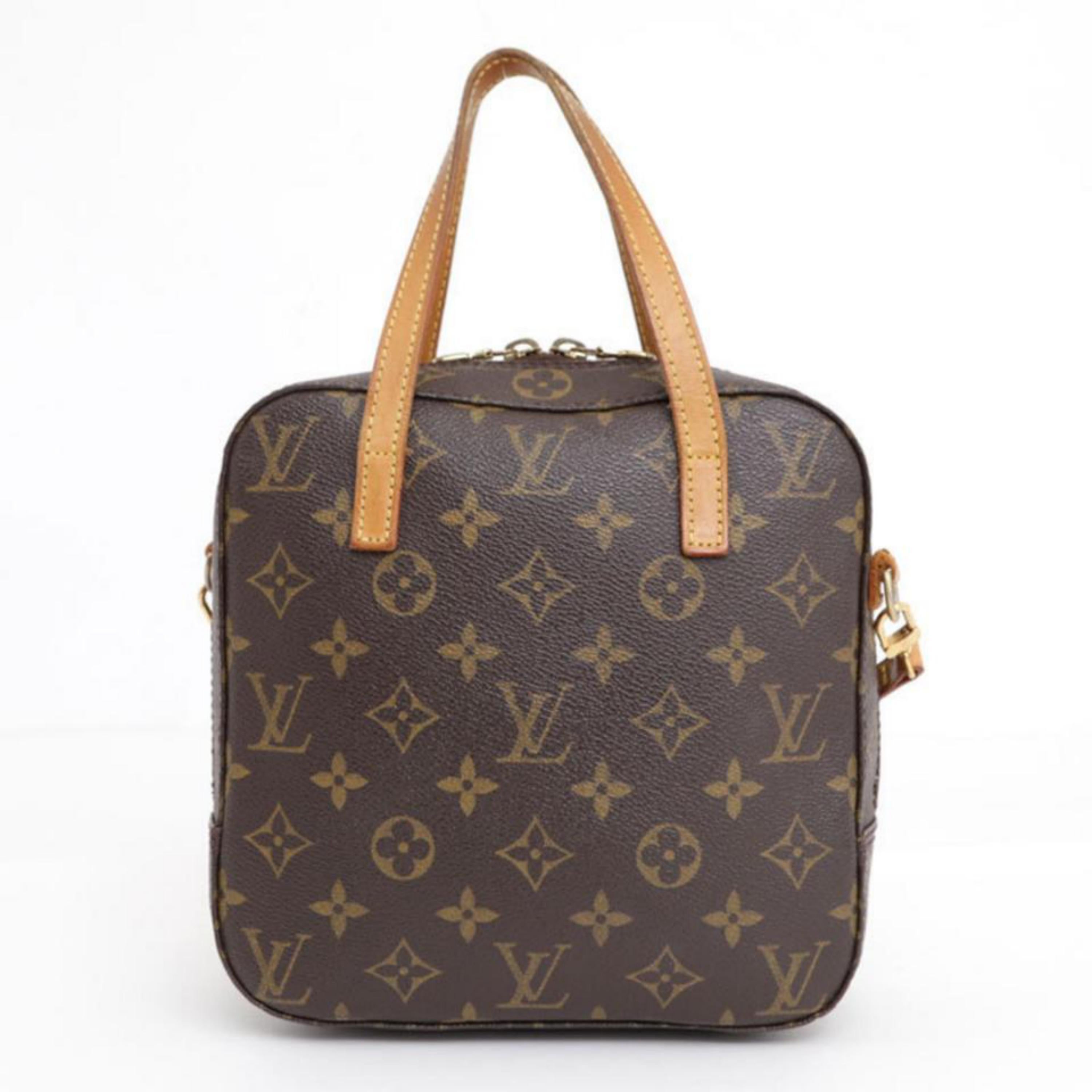 Louis Vuitton Spontini Monogram 2way 231622 Brown Canvas Shoulder Bag 4