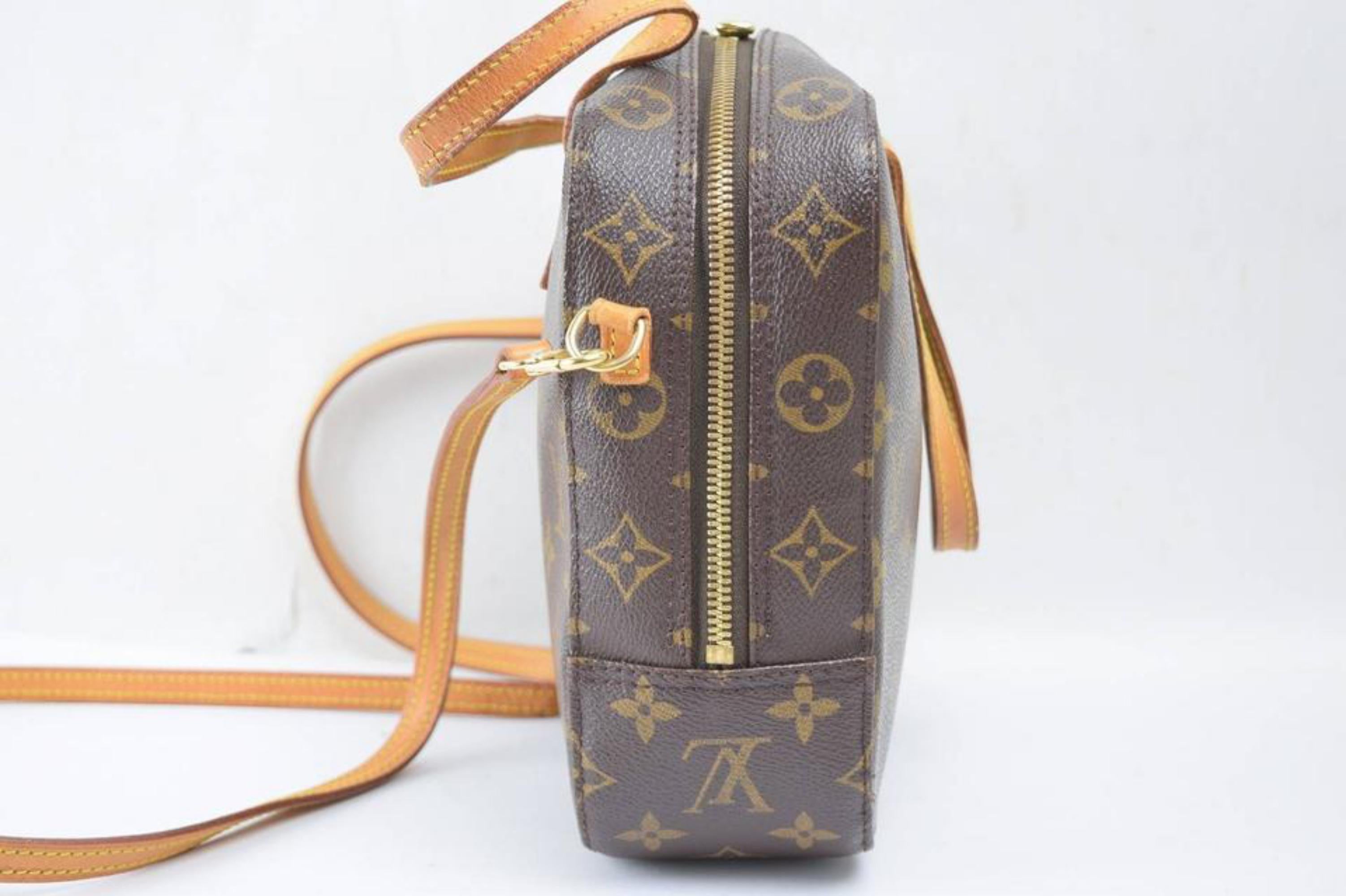 Louis Vuitton Spontini Monogram 2way 868798 Brown Coated Canvas Shoulder Bag For Sale 1