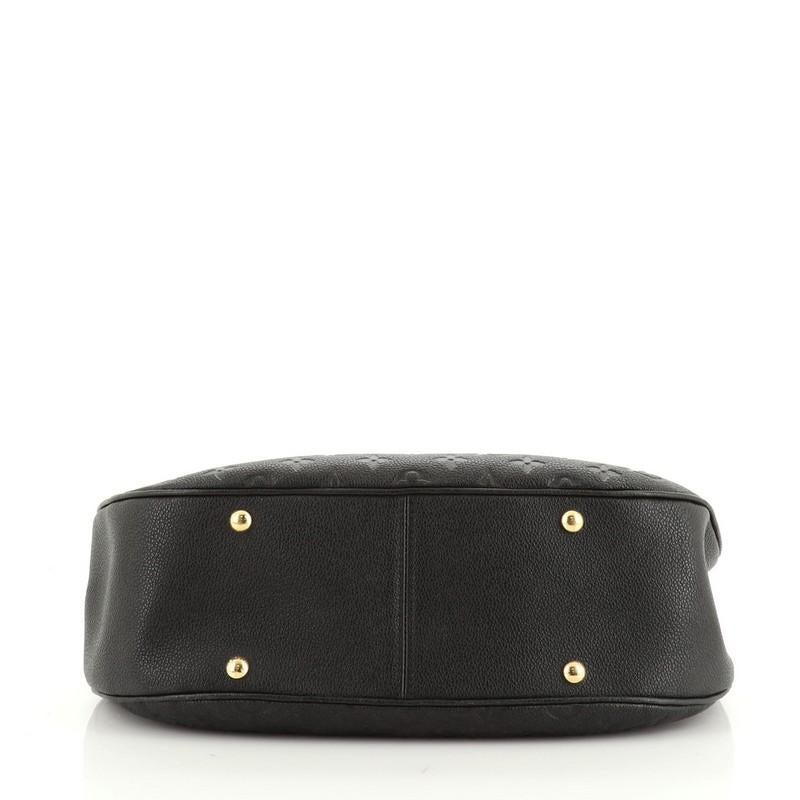 Black Louis Vuitton Spontini NM Handbag Monogram Empreinte Leather