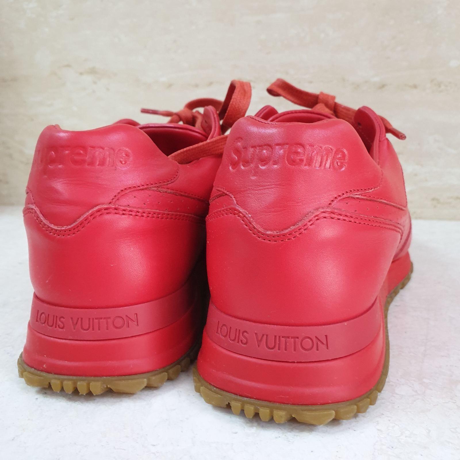 Louis Vuitton Sport Supreme Red Sneakers In Good Condition In Krakow, PL