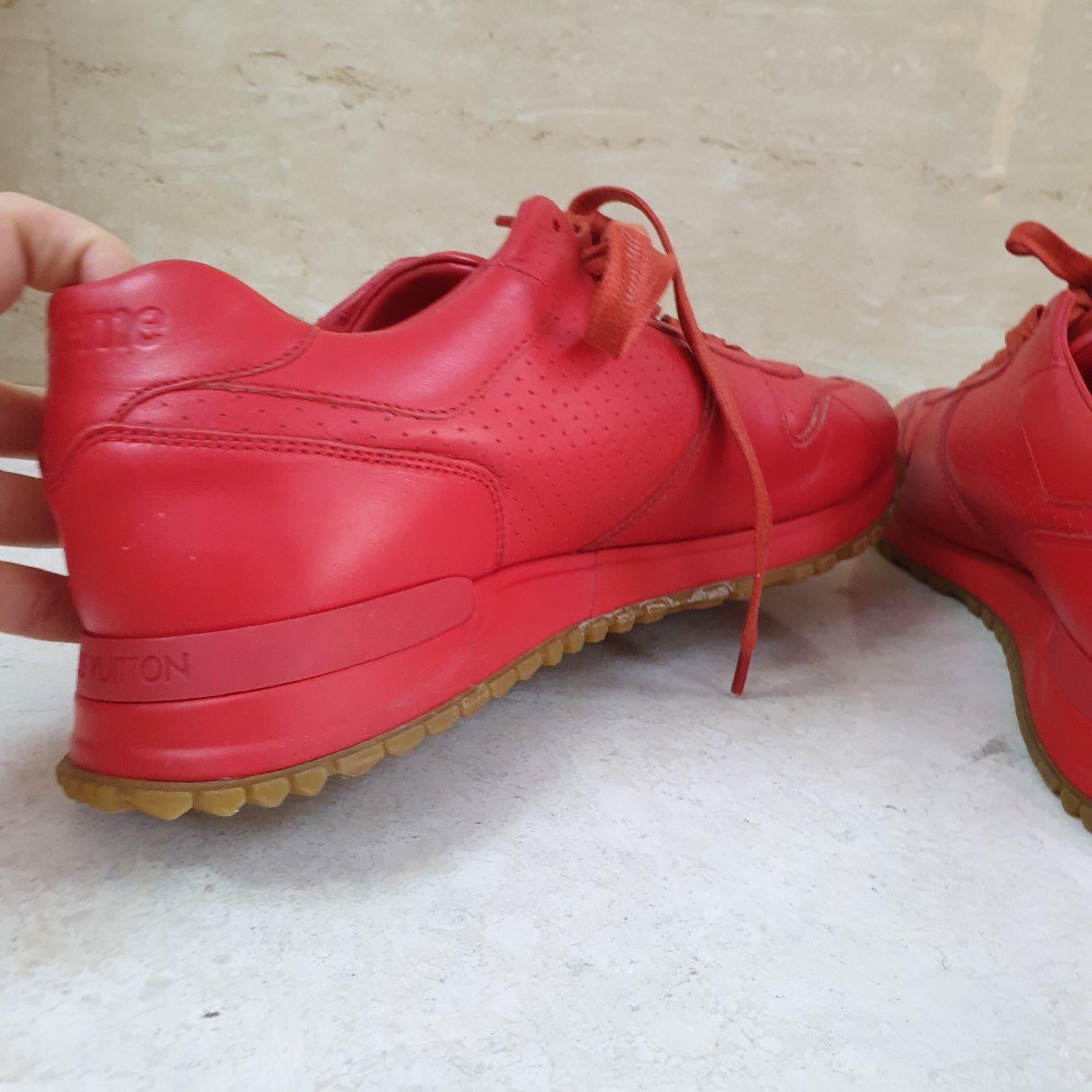 Men's Louis Vuitton Sport Supreme Red Sneakers