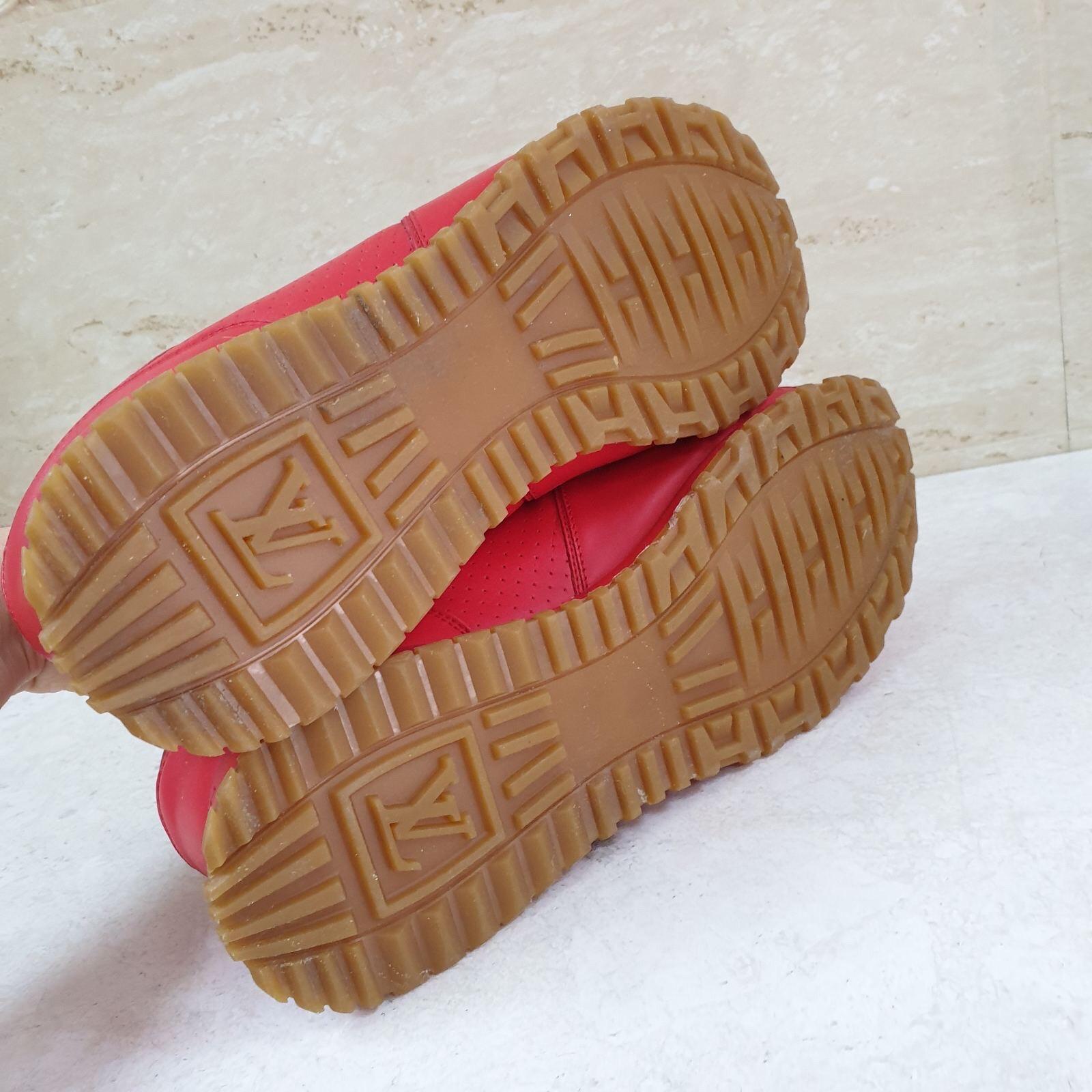 Louis Vuitton Sport Supreme Red Sneakers For Sale 1