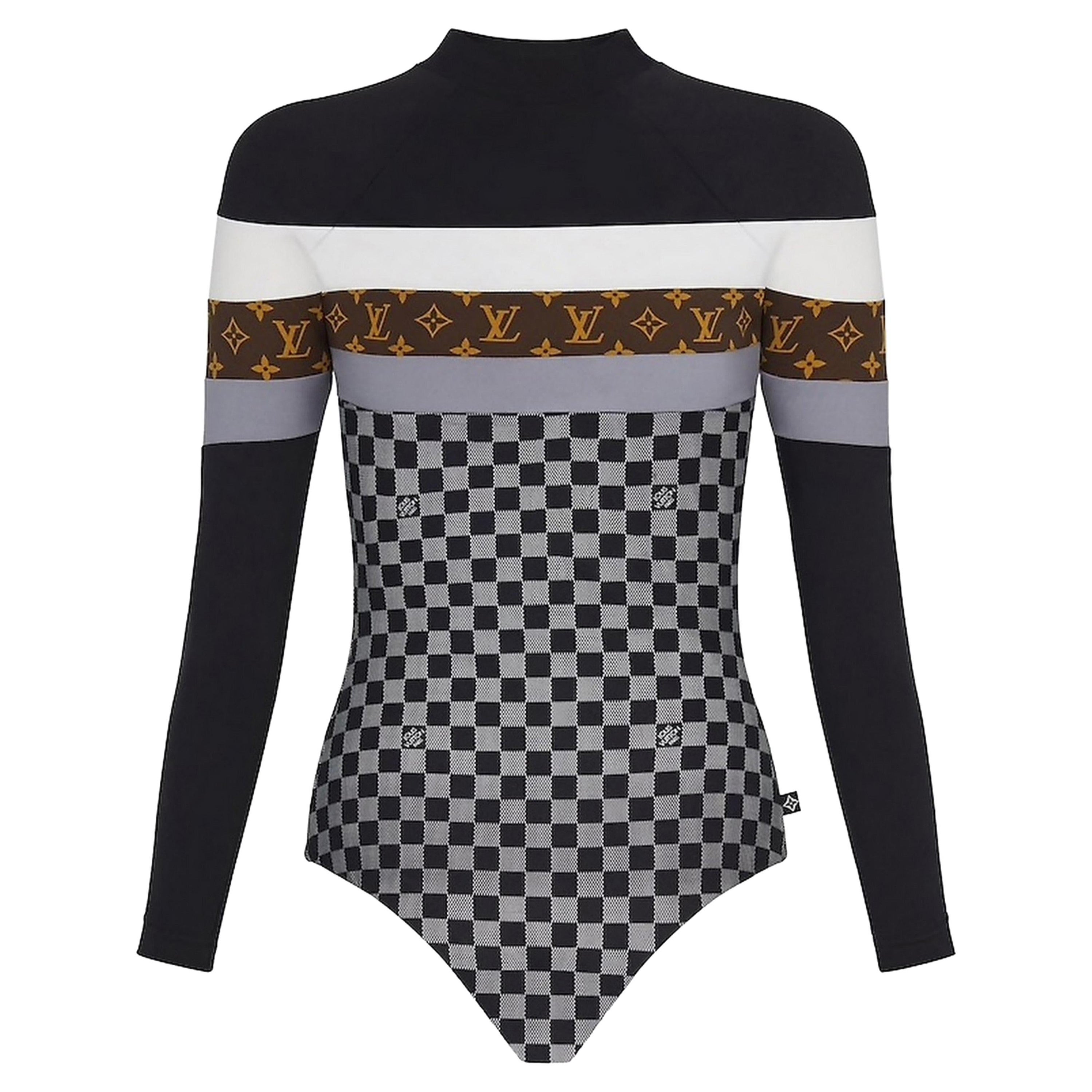 Louis Vuitton - Body Sporty Damier en jersey technique, taille 38, état neuf