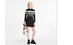 Louis Vuitton Sporty Damier Bodysuit In Technical Jersey SZ 40 NEW