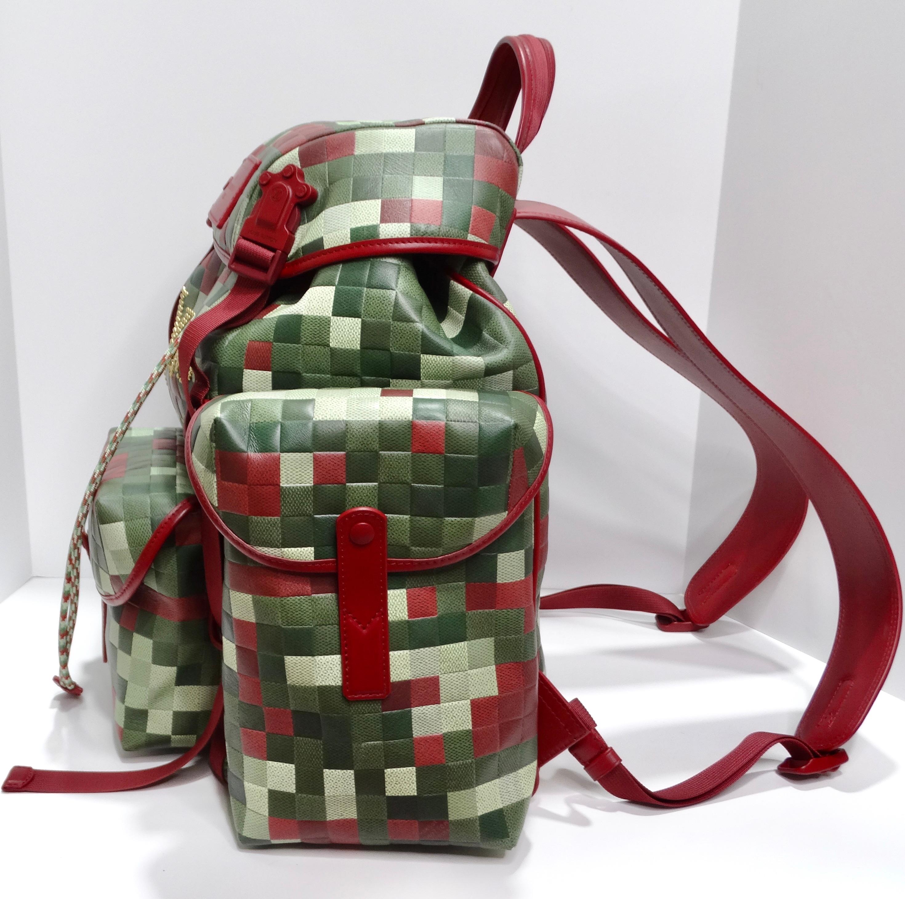 Louis Vuitton Spring 2024 Limited Edition Numbered Camouflage Damier Backpack For Sale 7