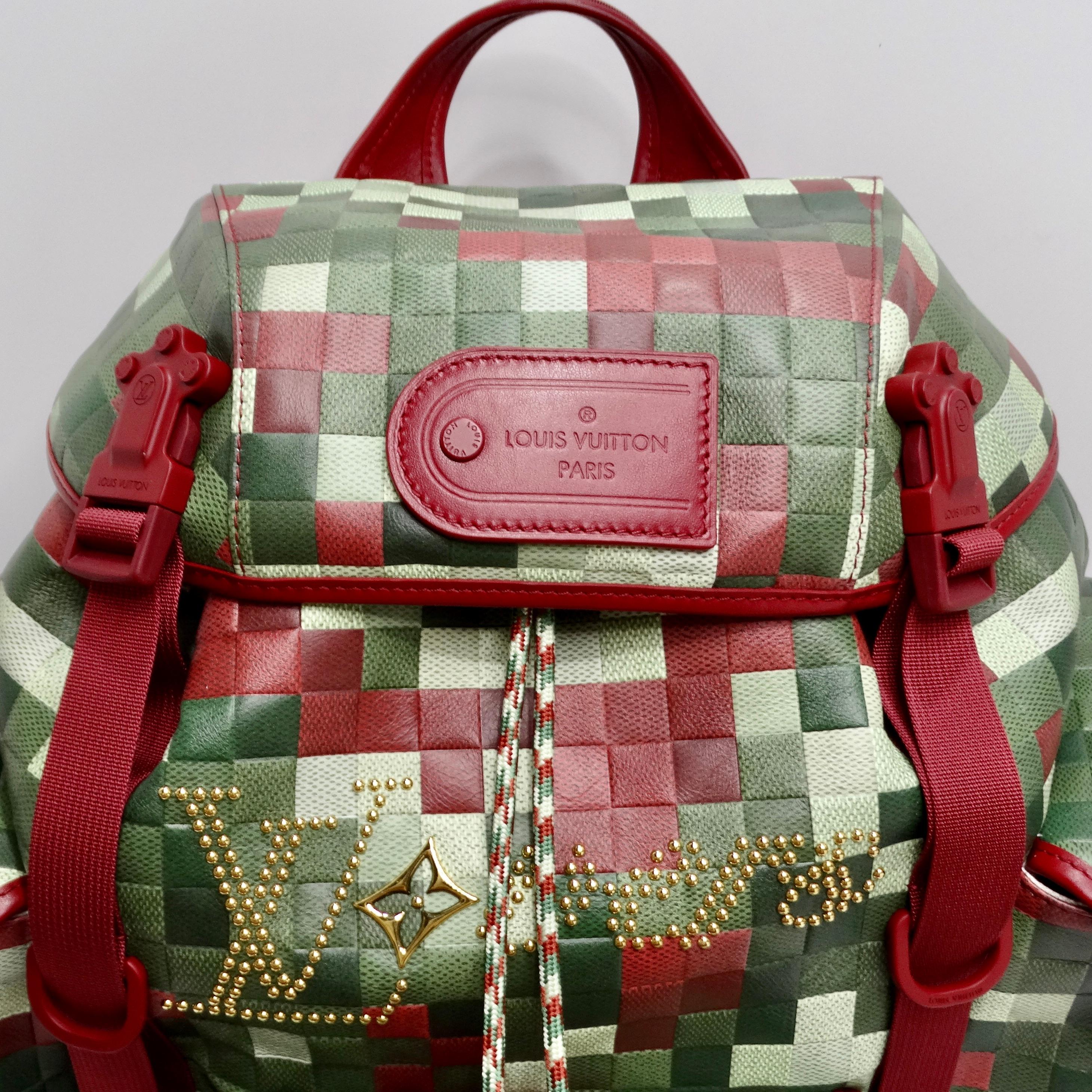 Introducing the Louis Vuitton Spring 2024 Limited Edition Camouflage Damier Backpack, a rare and exquisite piece from Pharrell Williams' iconic first Louis Vuitton men's collection. This backpack is a true collector's item, with only 10 of this