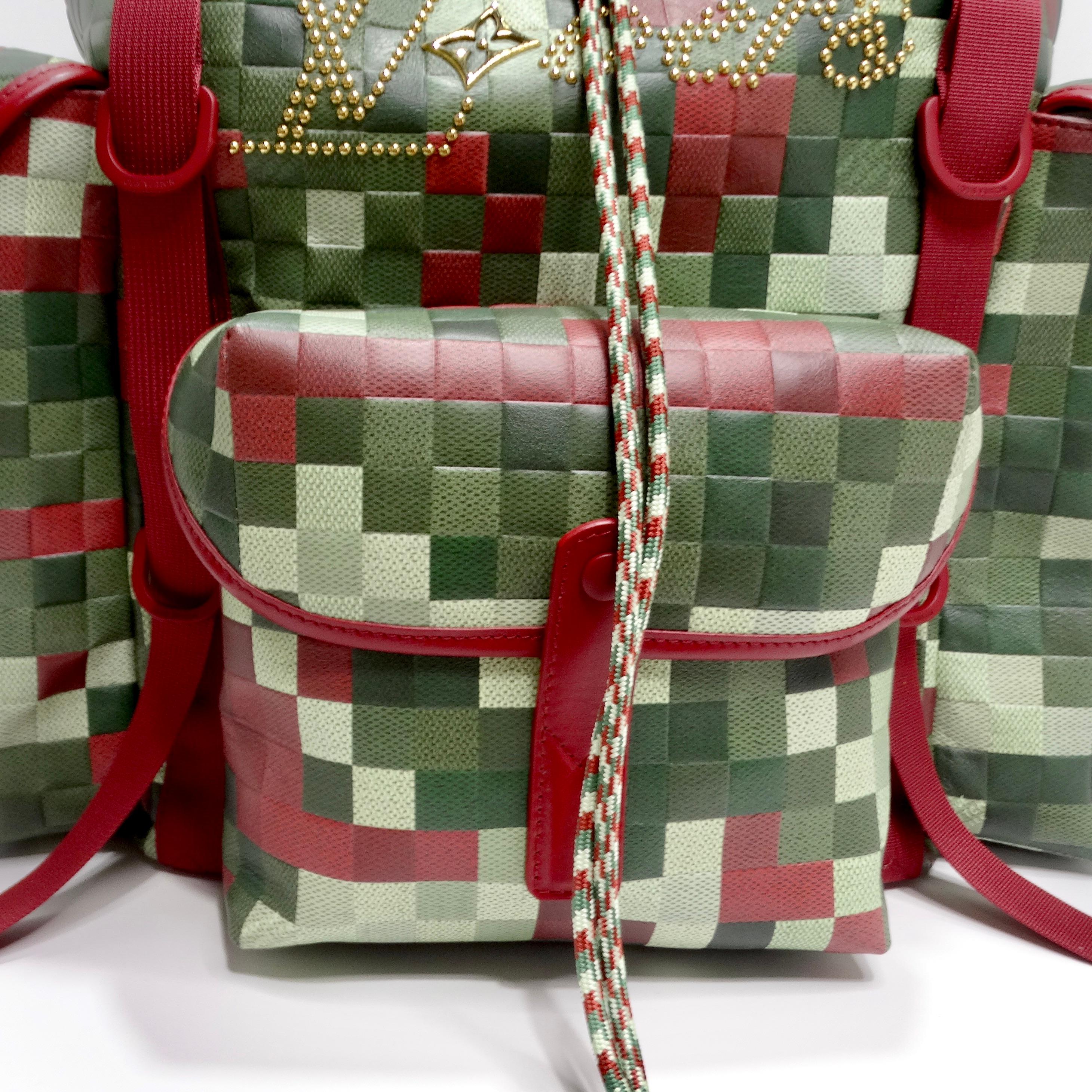 Louis Vuitton - Sac à dos Damier camouflage numéroté, printemps 2024 Unisexe en vente