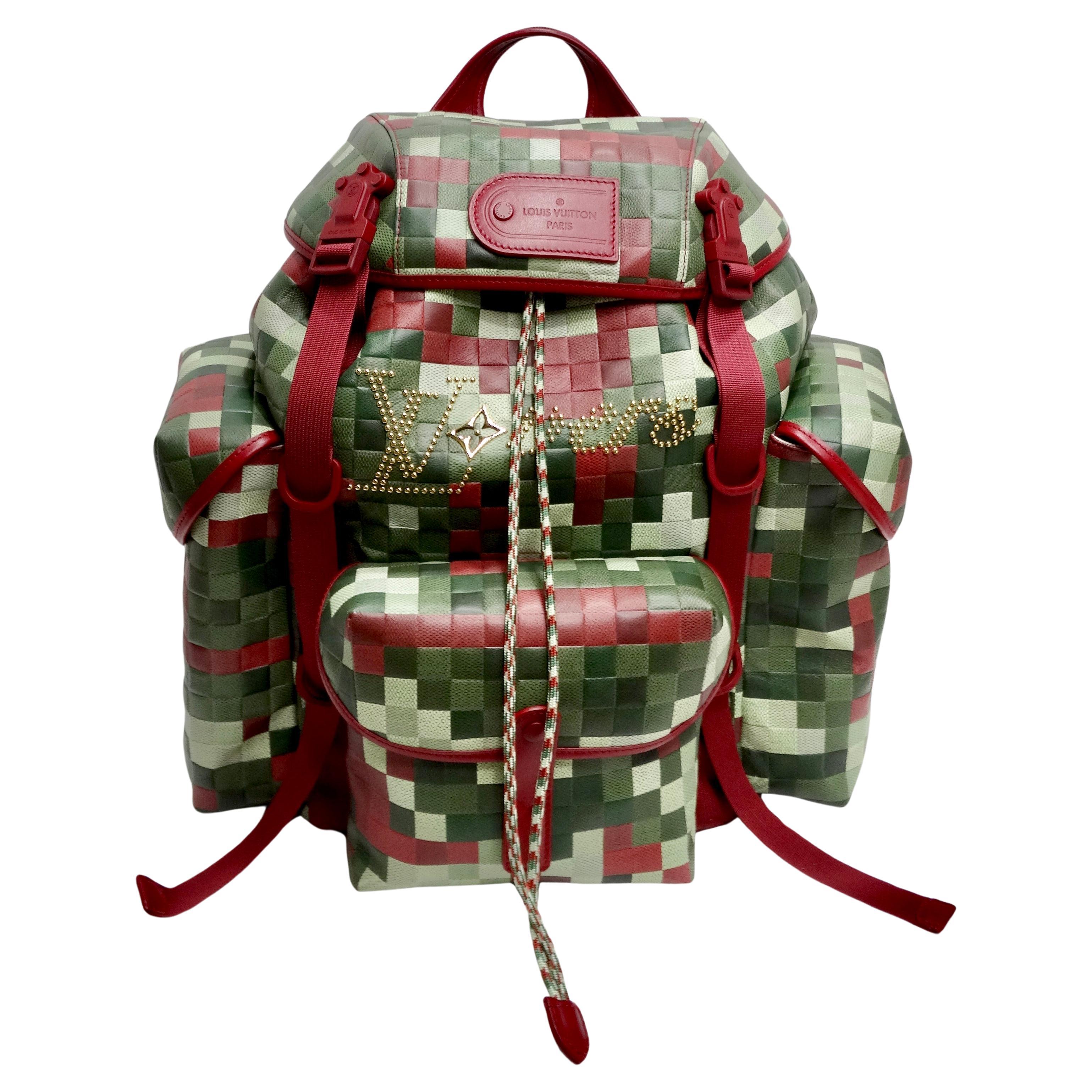 Louis Vuitton Spring 2024 Limited Edition Numbered Camouflage Damier Backpack For Sale