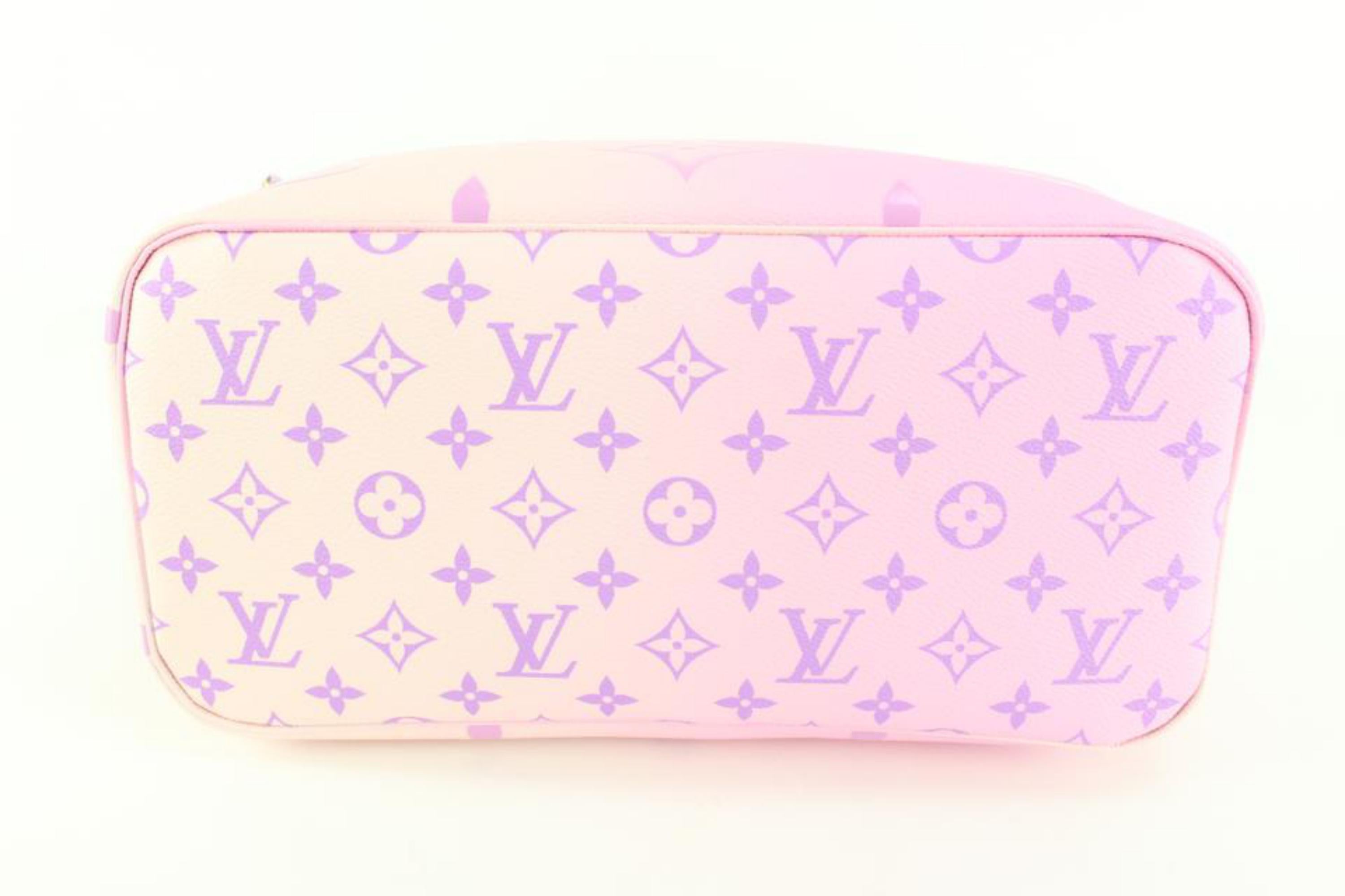 Louis Vuitton Spring in City Sunrise Pastel Neverfull MM Tote Bag with 49lz84s In New Condition In Dix hills, NY