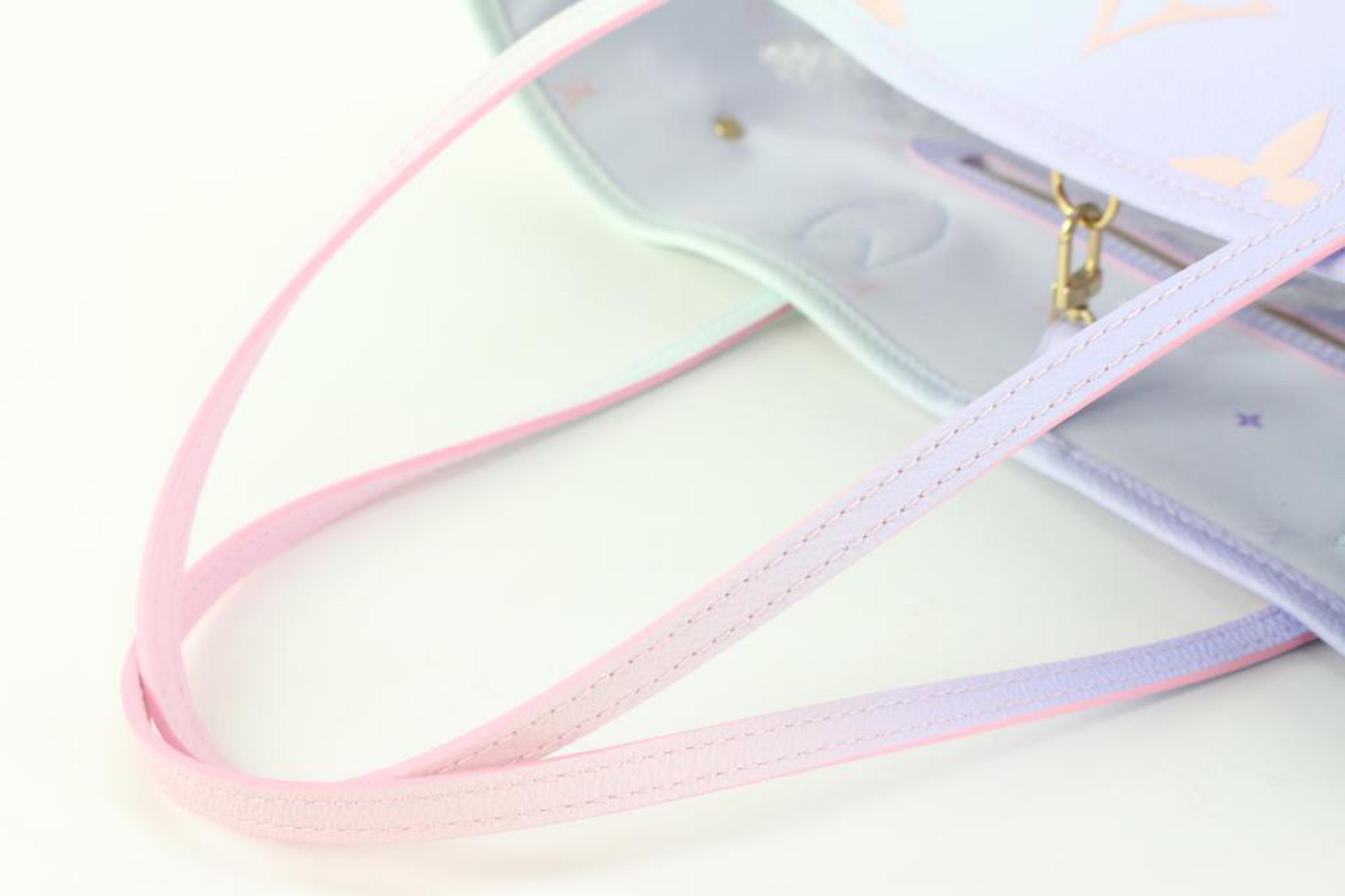 Women's Louis Vuitton Spring in City Sunrise Pastel Neverfull MM Tote Bag with 49lz84s