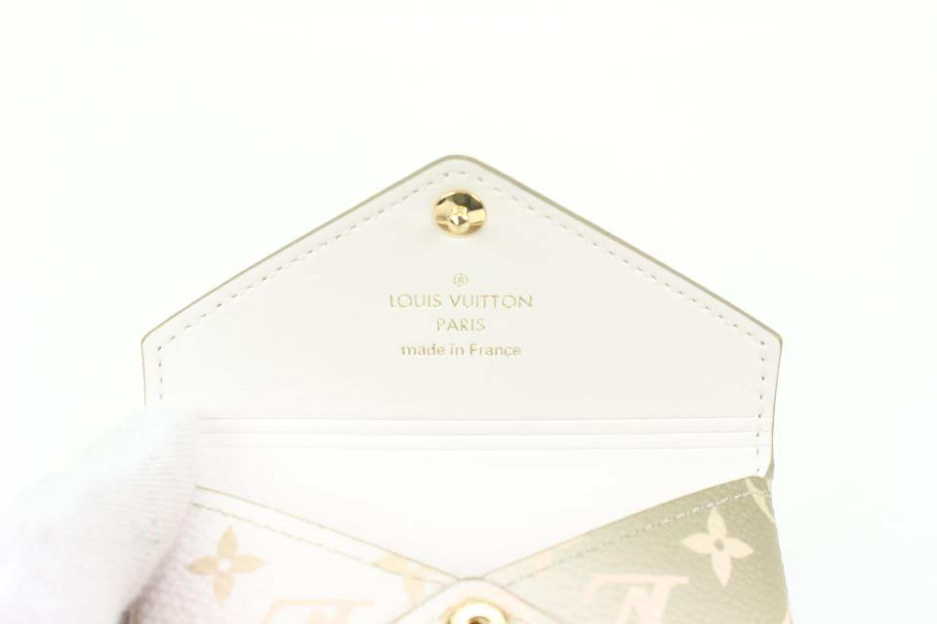 White Louis Vuitton Spring in the City Khaki Kirigami PM Envelope Pouch 1lv66a