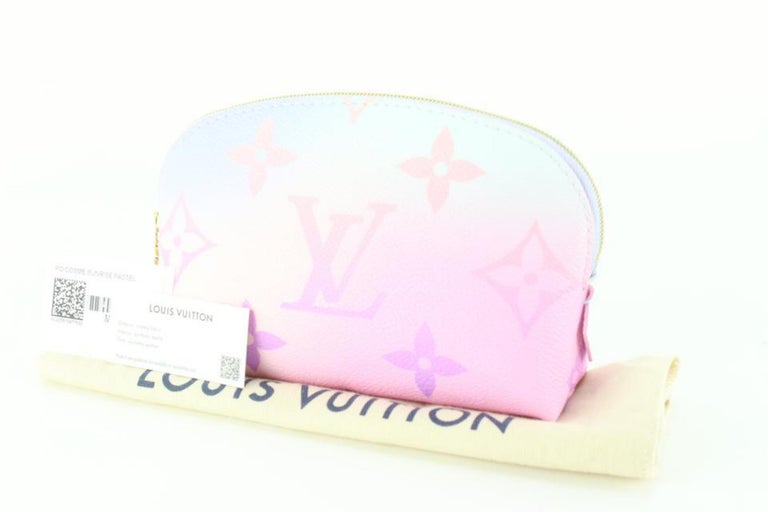Louis Vuitton Cosmetic Pouch LV Escale Pastel in Coated Canvas