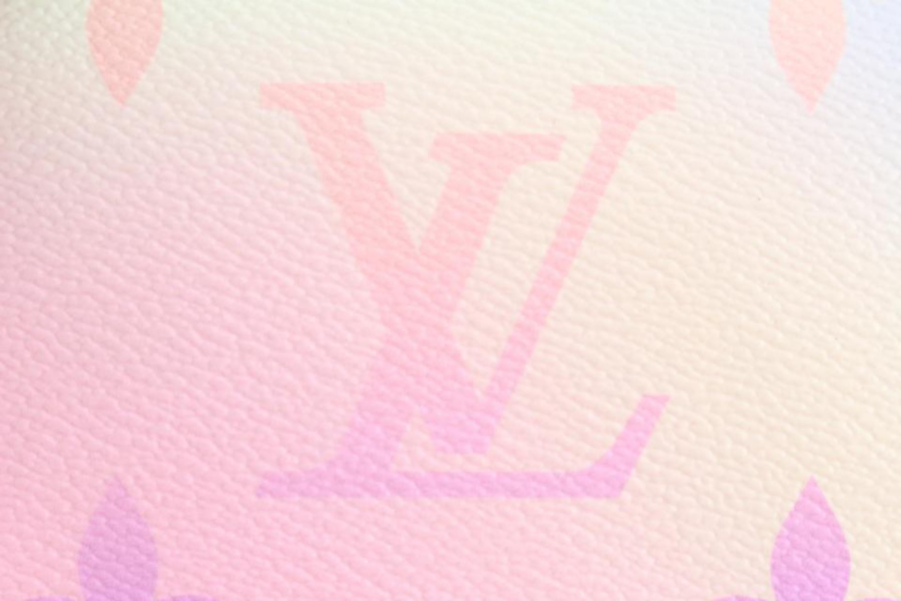 Louis Vuitton Pastel Monogram Sunset Kirigami Pochette Trio Pouch 21lk413s  at 1stDibs