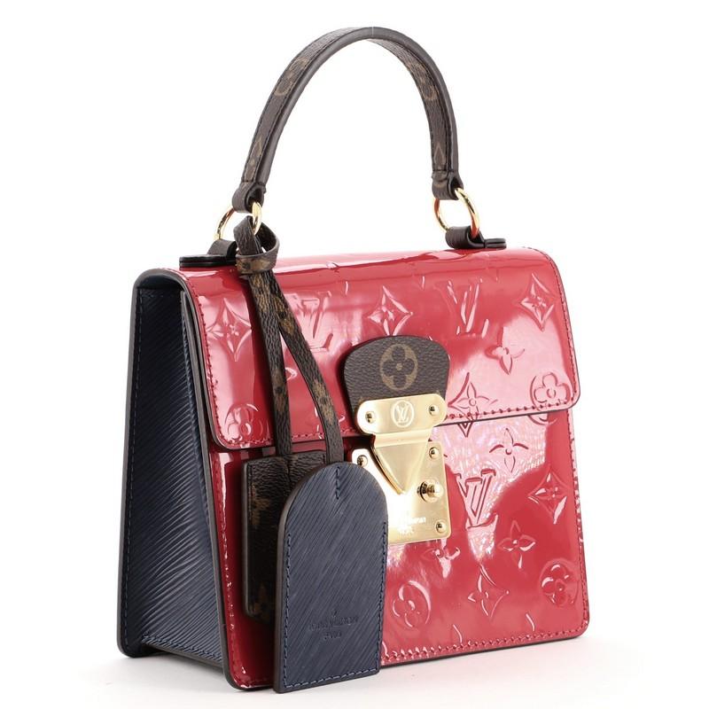 Brown Louis Vuitton Spring Street Handbag NM Vernis