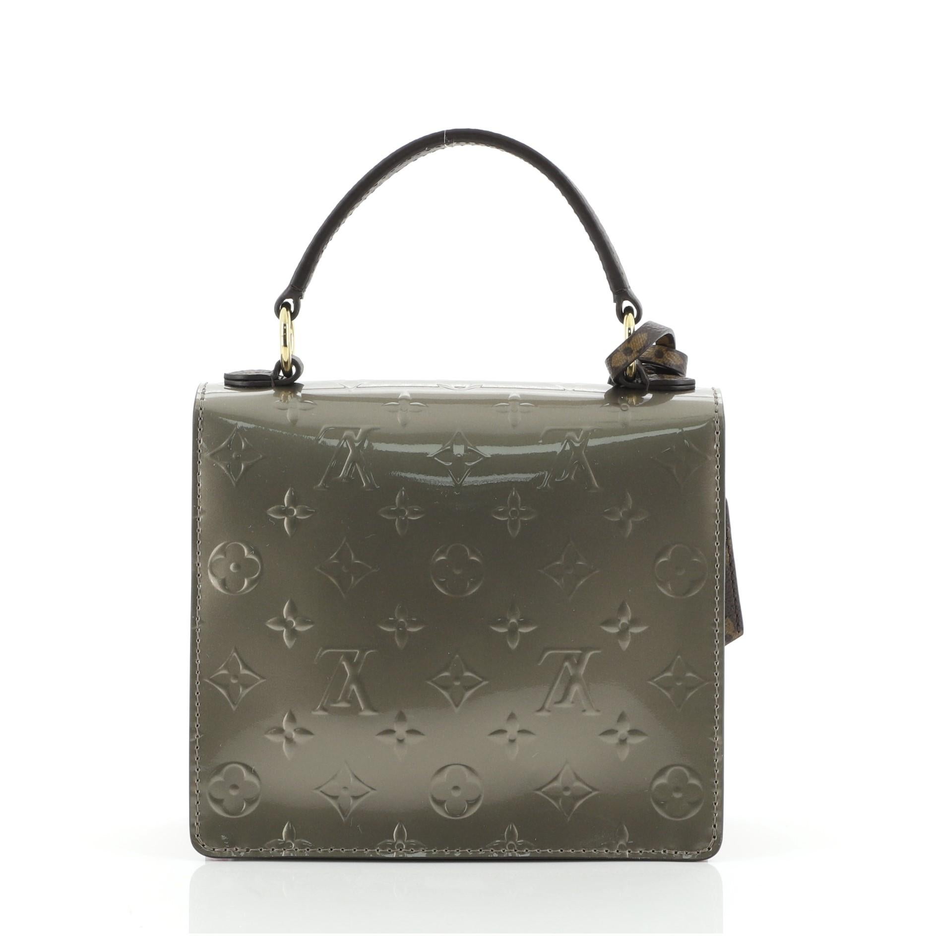 Black Louis Vuitton Spring Street Handbag NM Vernis